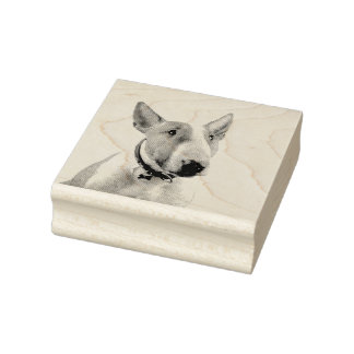 Bull Terrier Rubber Stamp