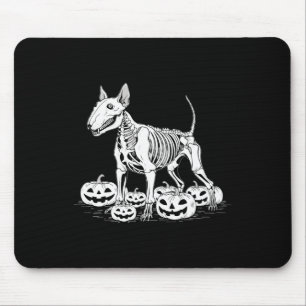 Bull Terrier Skeleton Birthday Halloween Mens Wome Mouse Mat