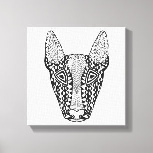Bull Terrier Sketch 6 Canvas Print