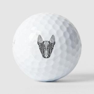Bull Terrier Sketch Golf Balls