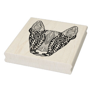 Bull Terrier Sketch Rubber Stamp