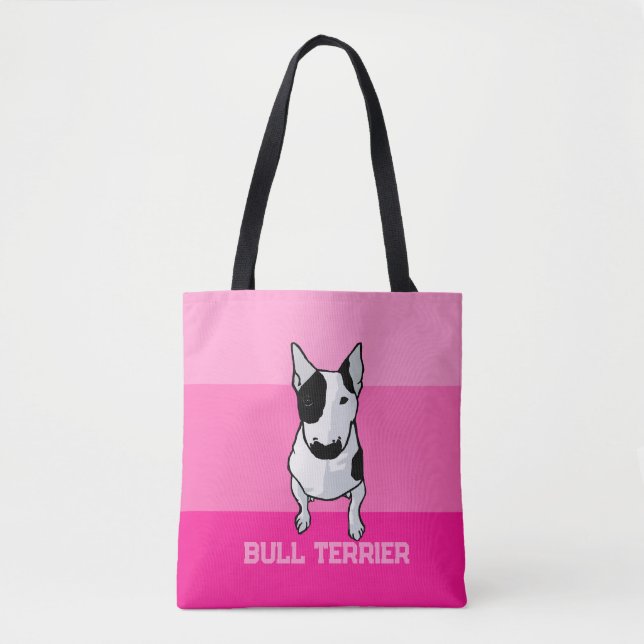 Bull Terrier Tote Backtote Bag (Front)