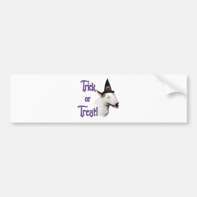 Bull Terrier Trick Bumper Sticker (Front)