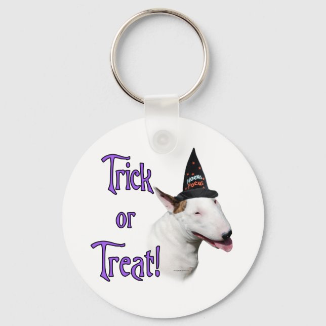 Bull Terrier Trick Key Ring (Front)