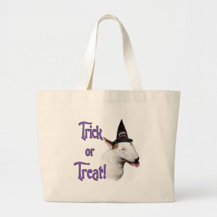 Bull Terrier Trick Large Tote Bag