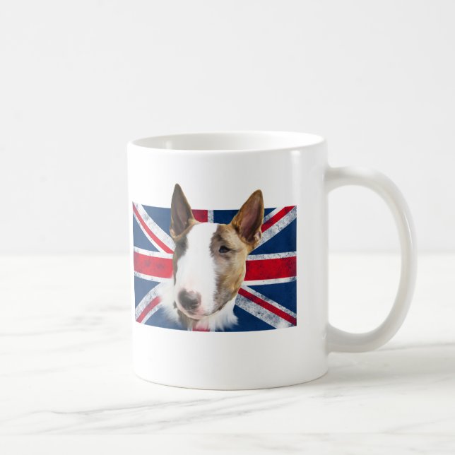 Bull Terrier UK grunge flag // TASSE CUP (Right)