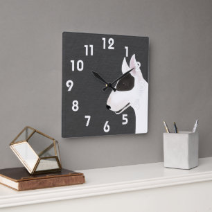 Bull Terrier Wall Clock