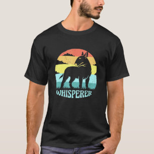 Bull Terrier Whisperer Cool Retro Sunset Vintage P T-Shirt