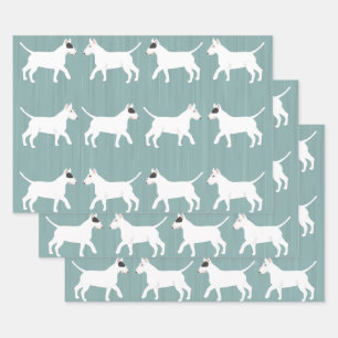 Bull Terrier Wrapping Paper Sheets