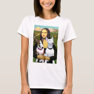Bull Terriers (Two) - Mona Lisa T-Shirt