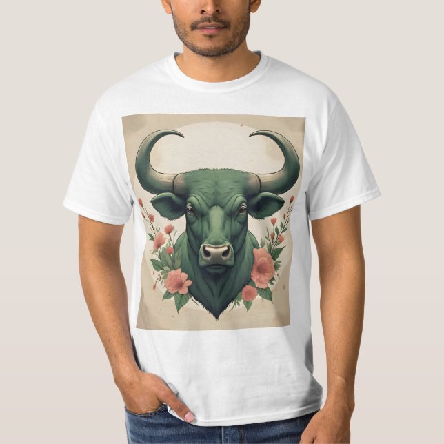 Bull Themed  T-Shirt (Front)