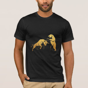 Bull vs Bear Battle – Stock Market & Forex Traders T-Shirt