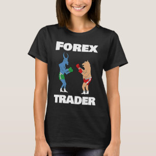 Bull vs Bear Forex Trader Illustration forex T-Shirt