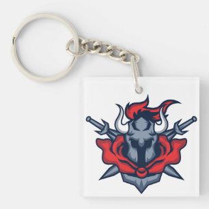 Bull Warrior Keychain