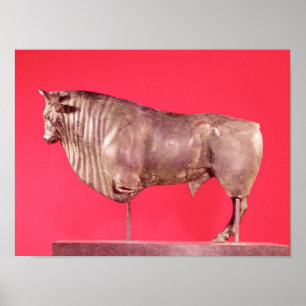 Bull with three horns, from Avrigney Poster