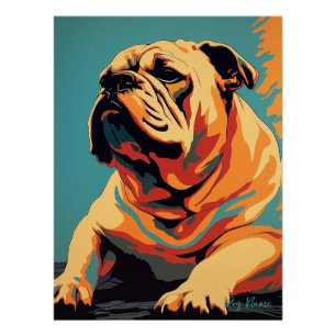 Bulldog 002 - Bruno Pokopen Poster