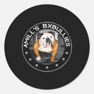Bulldog 2  classic round sticker