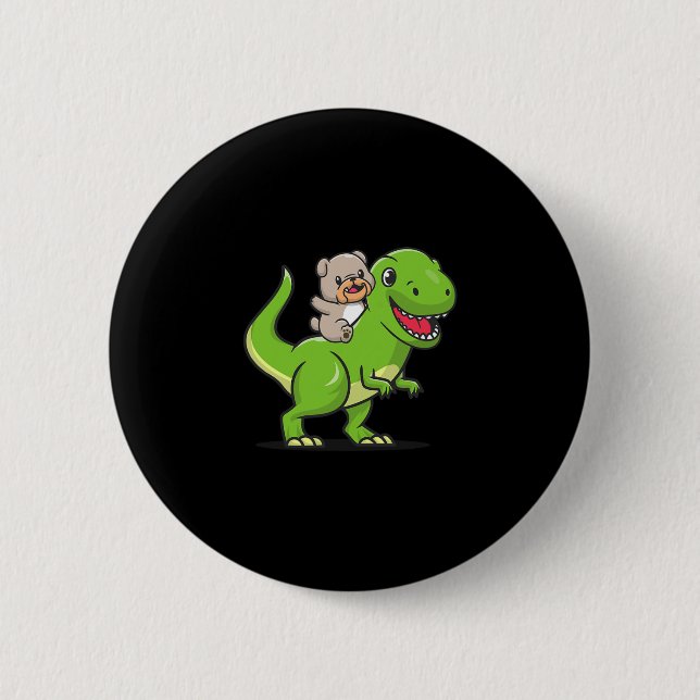Bulldog  6 cm round badge (Front)