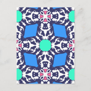 Bulldog Abstraction Postcard