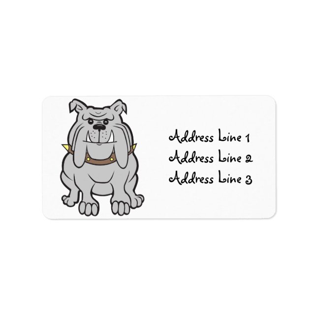 Bulldog Address Label (Front)