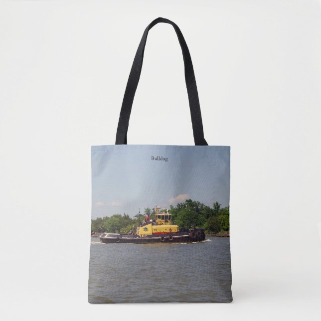 Bulldog all over tote bag (Front)