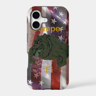 Bulldog American Flag I Phone 5 Case