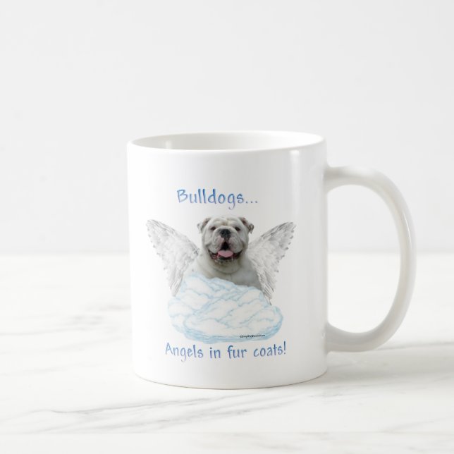 Bulldog Angel Coffee Mug (Right)