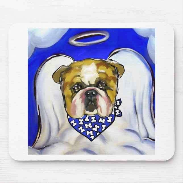 Bulldog Angel Mouse Mat (Front)