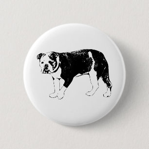Bulldog Attitude, Simple Impact 6 Cm Round Badge