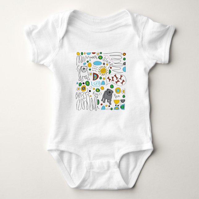 BULLDOG BABY BODYSUIT (Front)
