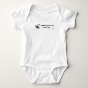 bulldog baby bodysuit