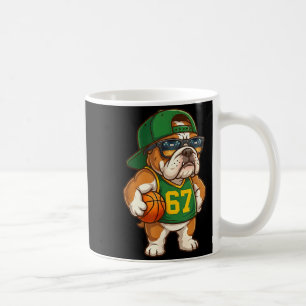 Bulldog Basketball 67 Gen Alpha Slang Srts Dog Boy Coffee Mug