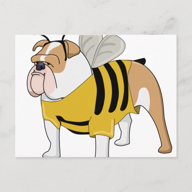 bulldog bee postcard (Front)