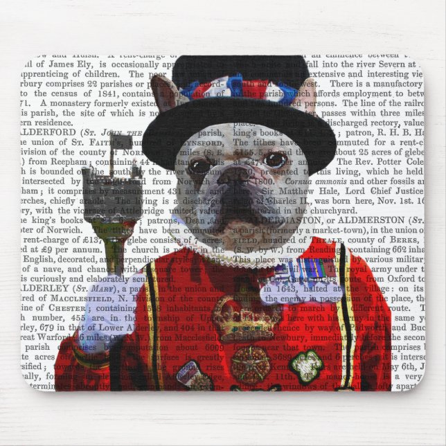 Bulldog Beefeater Mouse Mat (Front)