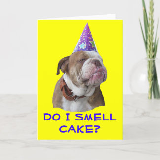Bulldog Birthday Card