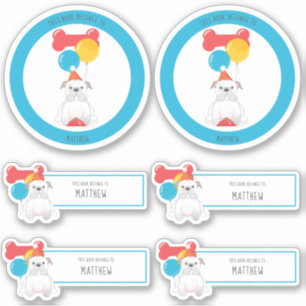 Bulldog Birthday Party This Book Belongs to