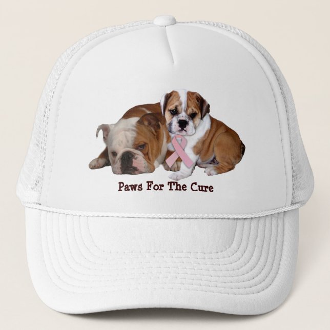 Bulldog Breast Cancer Hat (Front)