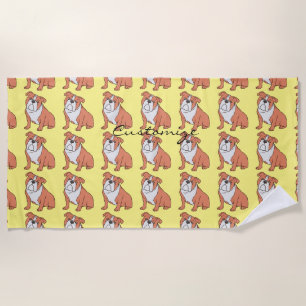 Bulldog Breed Thunder_Cove Beach Towel