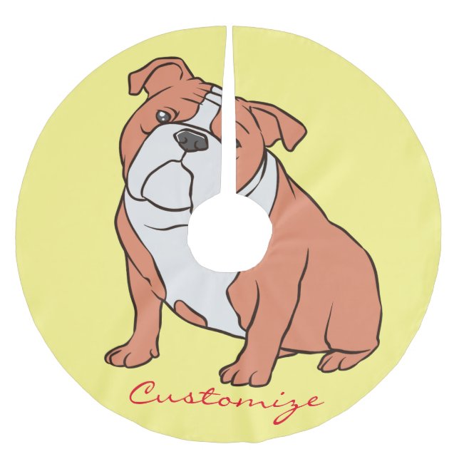 Bulldog Breed Thunder_Cove  Brushed Polyester Tree Skirt (Front)