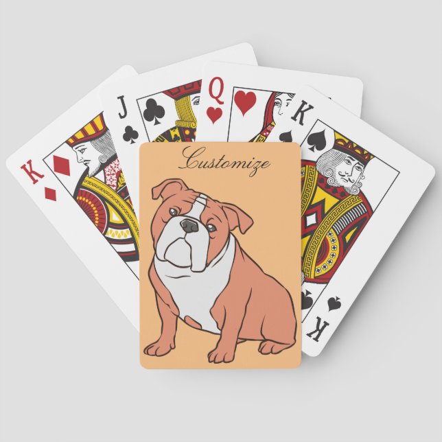 Bulldog Breed Thunder_Cove Playing Cards (Back)