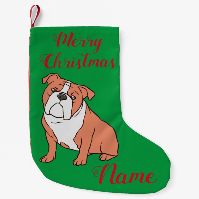 Bulldog Breed Thunder_Cove Small Christmas Stocking (Front)