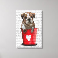 Bulldog Bucket Of Love Red