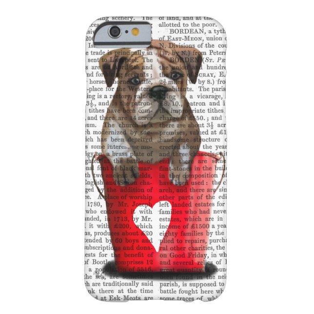 Bulldog Bucket Of Love Red Case-Mate iPhone Case (Back)