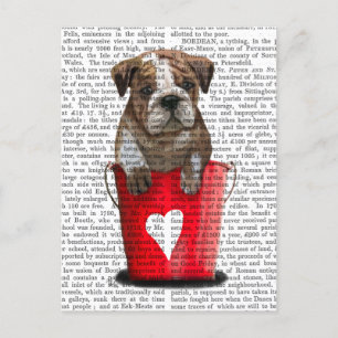 Bulldog Bucket Of Love Red Postcard