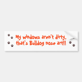 Bulldog Bumper Sticker