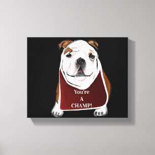 BULLDOG CANVAS PRINT