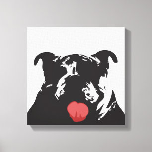 bulldog canvas print