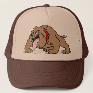 Bulldog Cartoon Art Trucker Hat