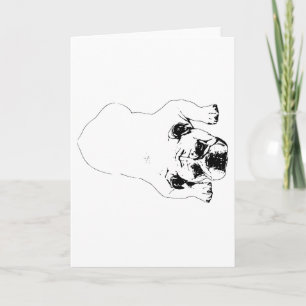 Bulldog Cheerful Holiday Card