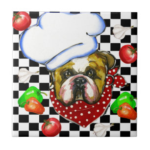 Bulldog Chef Tile
